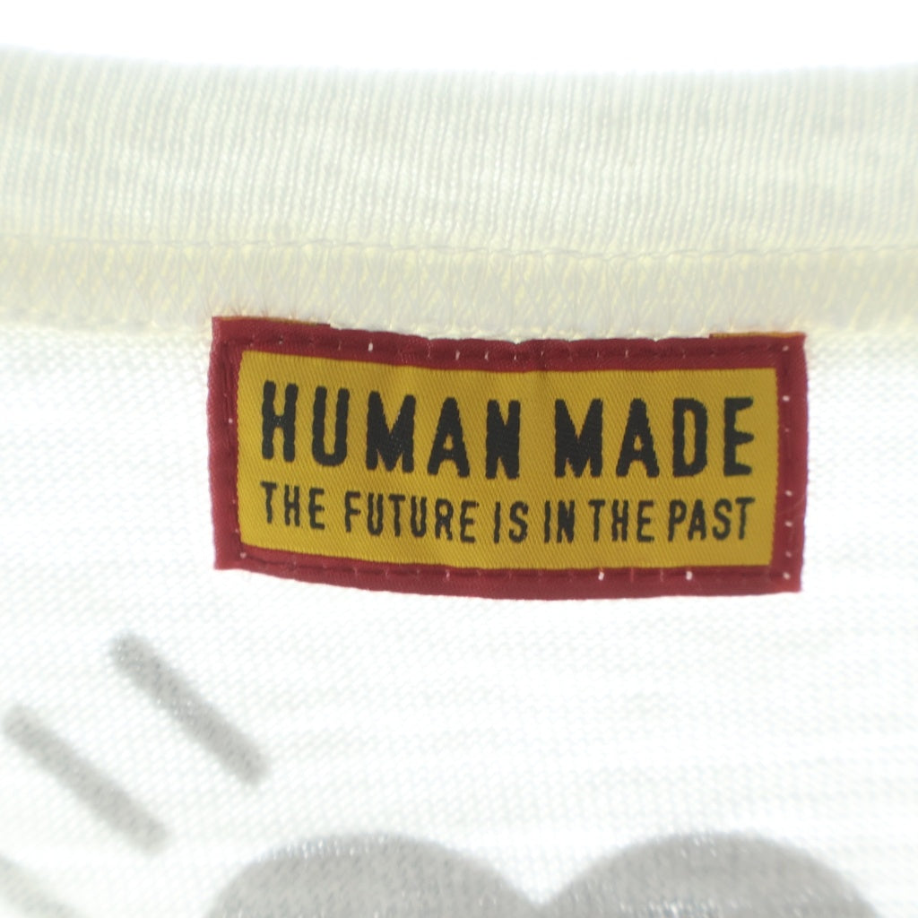 HUMAN MADE(ヒューマンメイド) 26SS GRAPHIC T-SHIRT グラフィック ブルドッグ コットン プリント クルーネック 半袖Tシャツ カットソー ホワイト HM31TE015