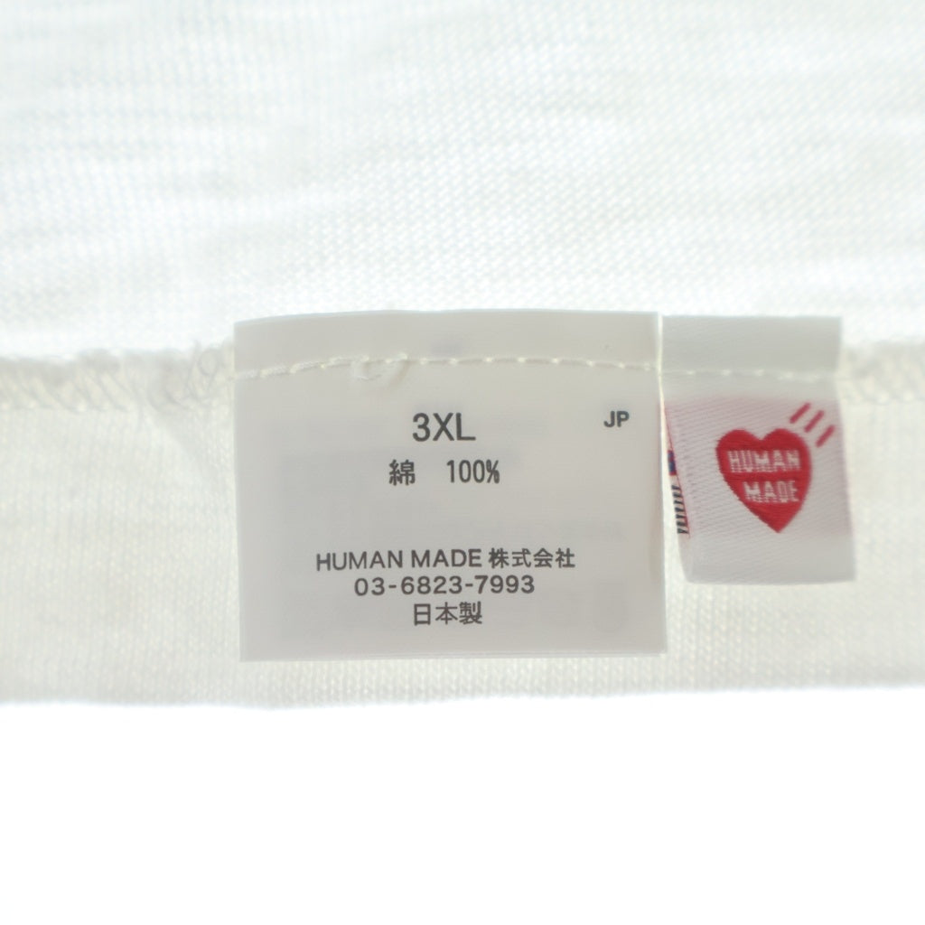 HUMAN MADE(ヒューマンメイド) 26SS GRAPHIC T-SHIRT グラフィック ブルドッグ コットン プリント クルーネック 半袖Tシャツ カットソー ホワイト HM31TE015