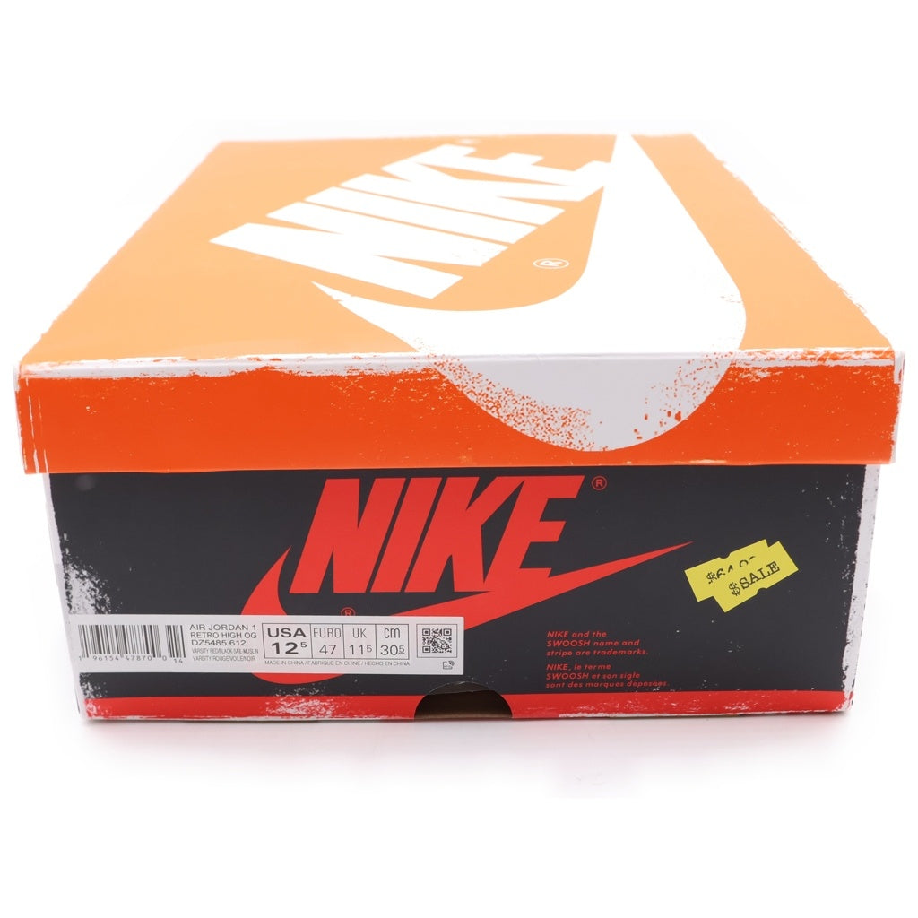 NIKE(ナイキ) AIR JORDAN 1 RETRO HIGH OG LOST & FOUND/CHICAGO エアジョーダン1 ハイ ロスト&ファウンド シカゴ レッド/ホワイト US12.5/30.5cm DZ5485-612