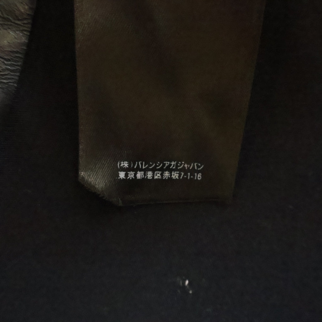 BALENCIAGA(バレンシアガ) 20AW SCUBA LEATHER JACKET スキューバレザージャケット ジップアップブルゾン ブラック 641275 TKS01