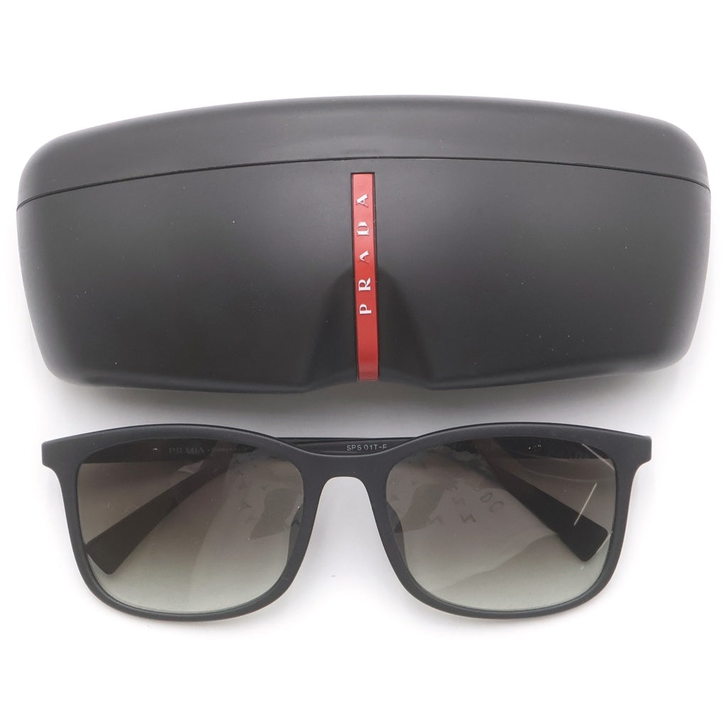 PRADA(プラダ) Linea Rossa リネアロッサ ウェリントンフレーム サングラス アイウェア 眼鏡 ブラック SPS01T-F