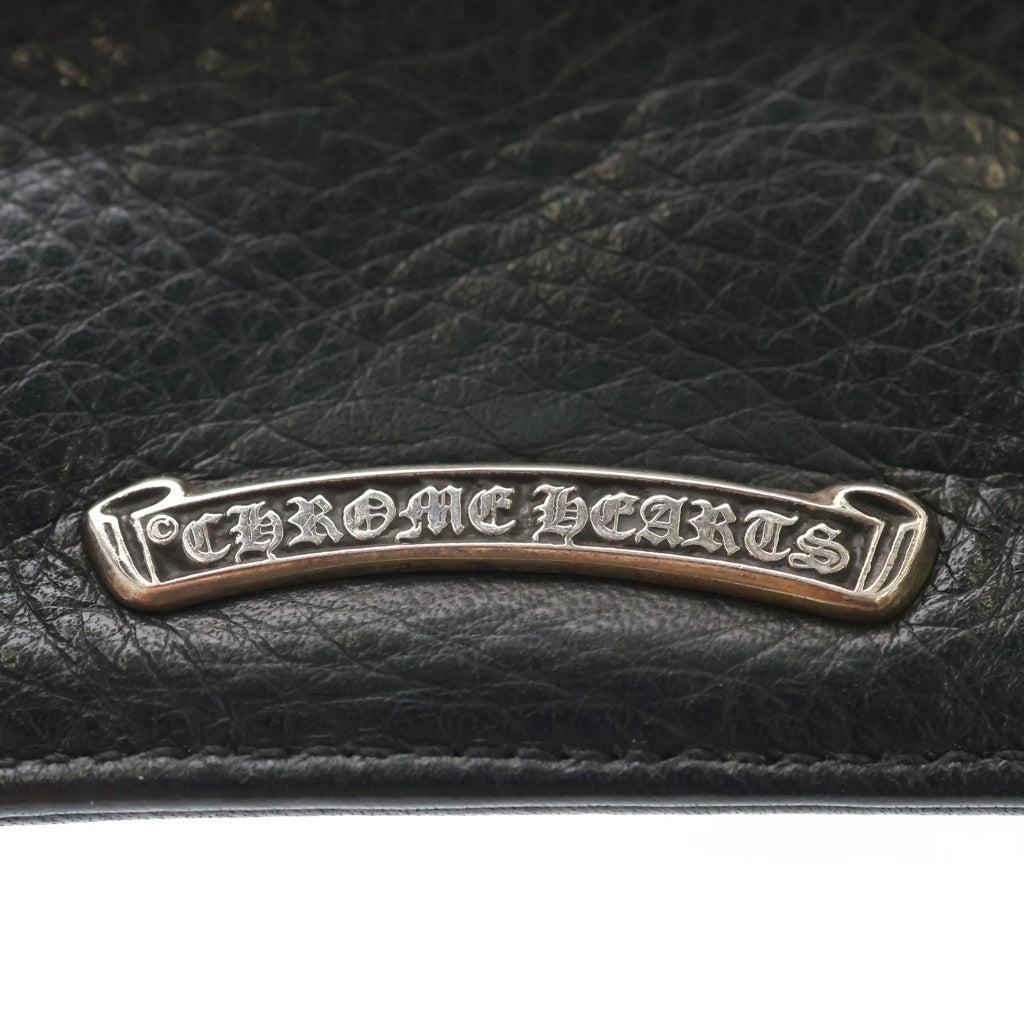 CHROME HEARTS(クロムハーツ) ZPR CHNG PURSE チェンジパース ダガージップ レザーコインケース ブラック