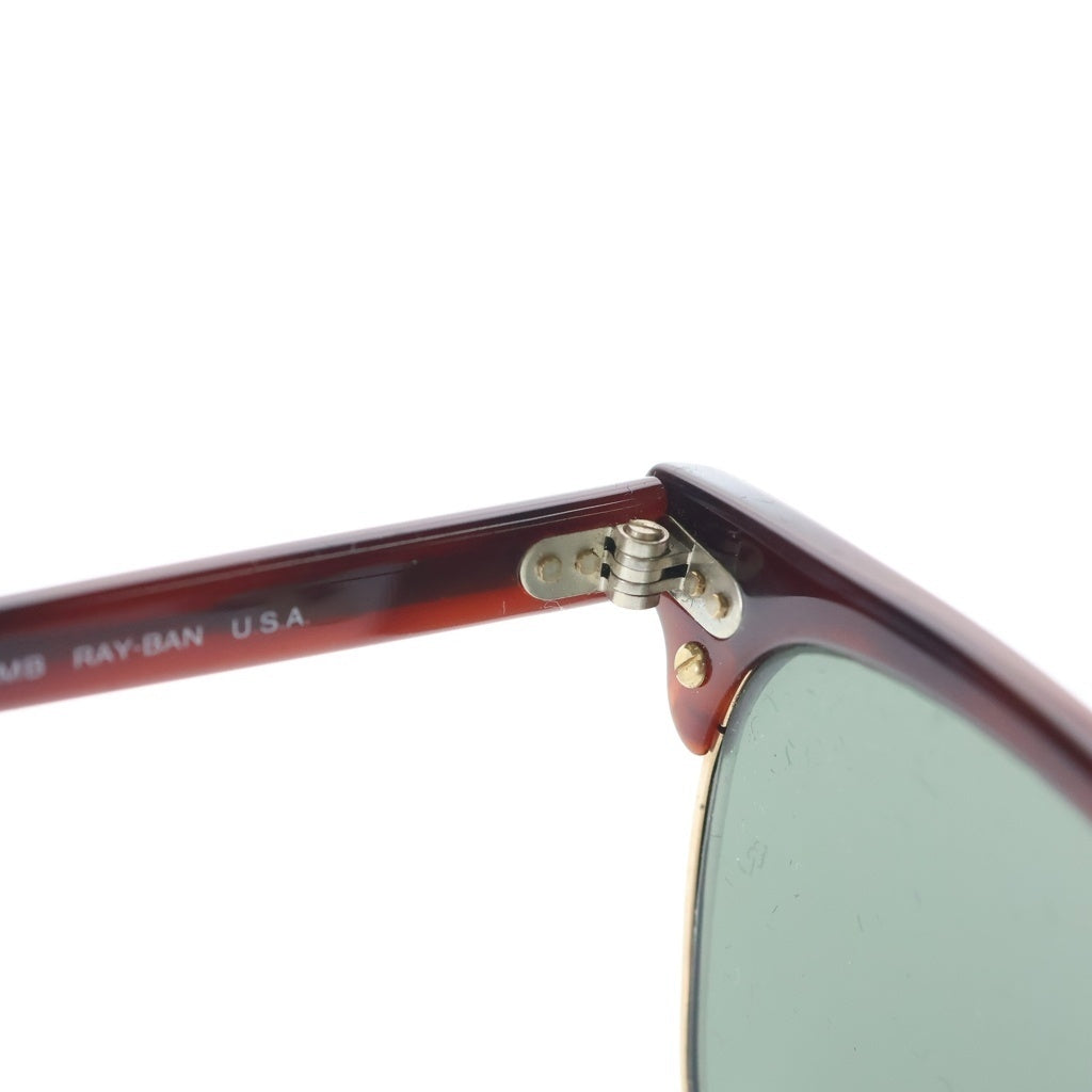 Ray Ban(レイバン) 90s VINTAGE ヴィンテージ USA製 BL刻印 CLUBMASTER クラブマスター ブロウサングラス 金具ゴールド 眼鏡 ブラウン WO366