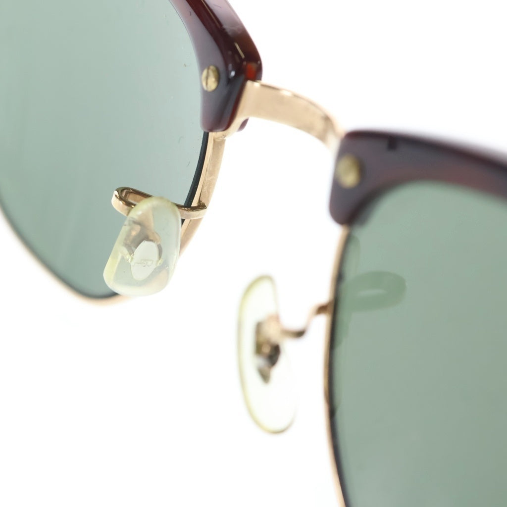 Ray Ban(レイバン) 90s VINTAGE ヴィンテージ USA製 BL刻印 CLUBMASTER クラブマスター ブロウサングラス 金具ゴールド 眼鏡 ブラウン WO366