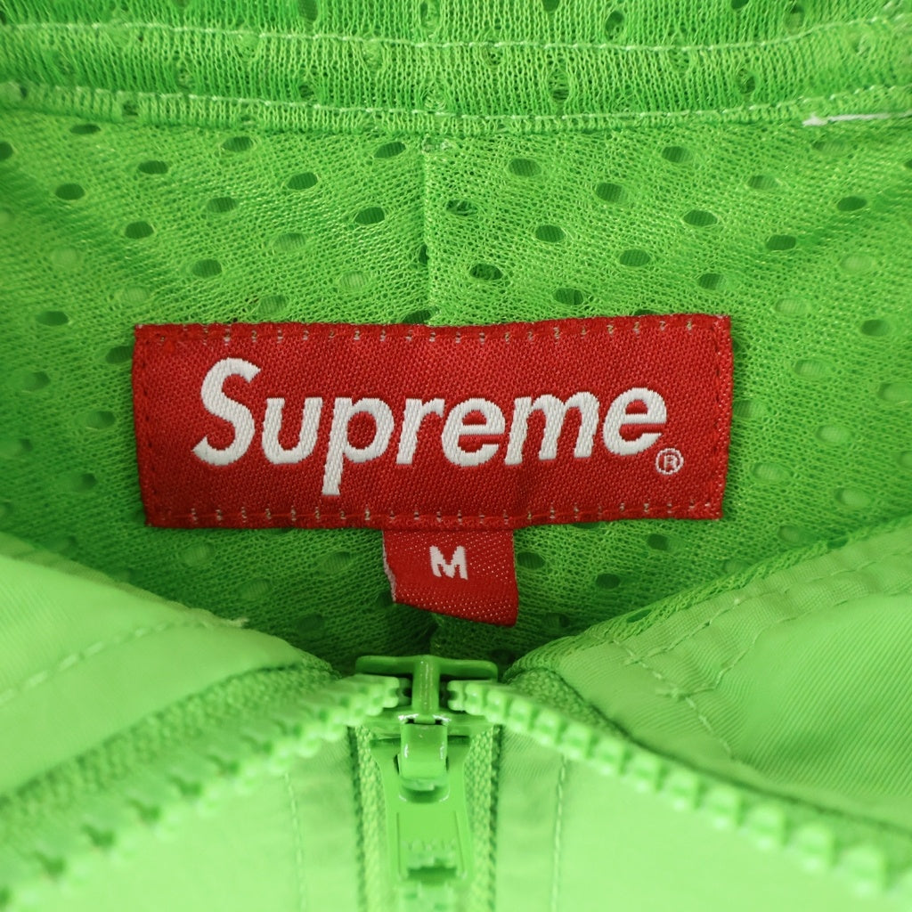 SUPREME(シュプリーム) 18SS Reflective Taping Hooded Pullover リフレクティブ テーピング フーデッドナイロンジャケット グリーン