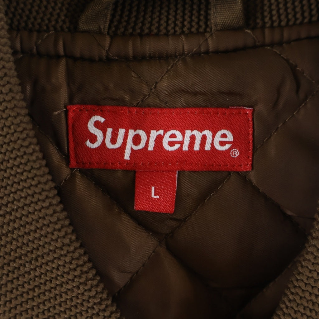 SUPREME(シュプリーム) 19SS ×PLAYBOY Crew Jacket プレイボーイ クルー ボンバージャケット ブラウン