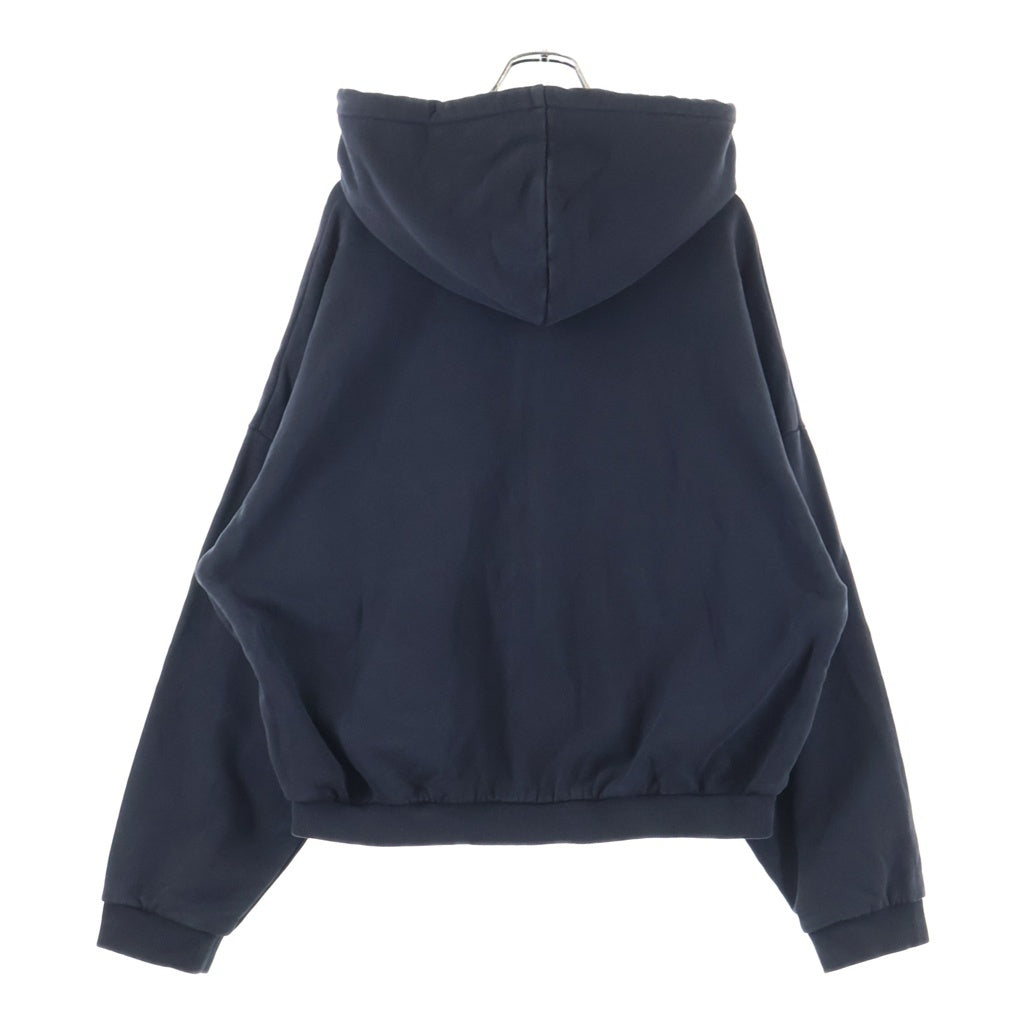 KITH(キス) ZIP HOODIE ロゴ刺繍 ダブルジップ スウェットジップアップパーカー フーディ ダークグレー 25-070-060-0011-4-0