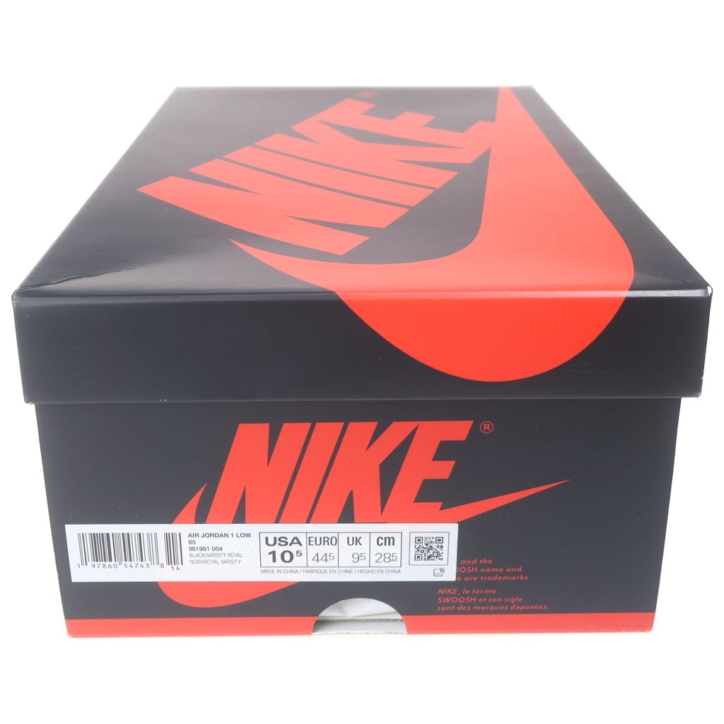 NIKE(ナイキ) AIR JORDAN 1 LOW 85 BLACK AND ROYAL BLUE エアジョーダン1 ローカット スニーカー ブラック/ブルー US10.5/28.5cm IB1981-004