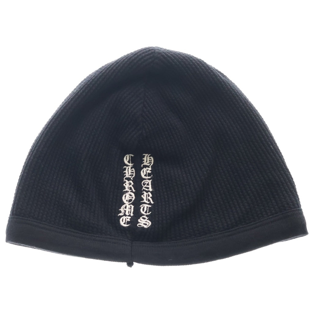 CHROME HEARTS(クロムハーツ) THERMAL BEANIE オールド へアリークロス刺繍 サーマル ビーニー ニット帽 ブラック