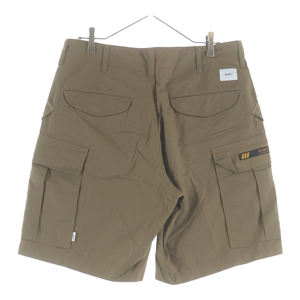 WTAPS(ダブルタップス) 21SS CARGO SHORTS COTTON RIPSTOP コットン リップストップ カーゴハーフパンツ ショーツ カーキ 211BRDT-PTM05
