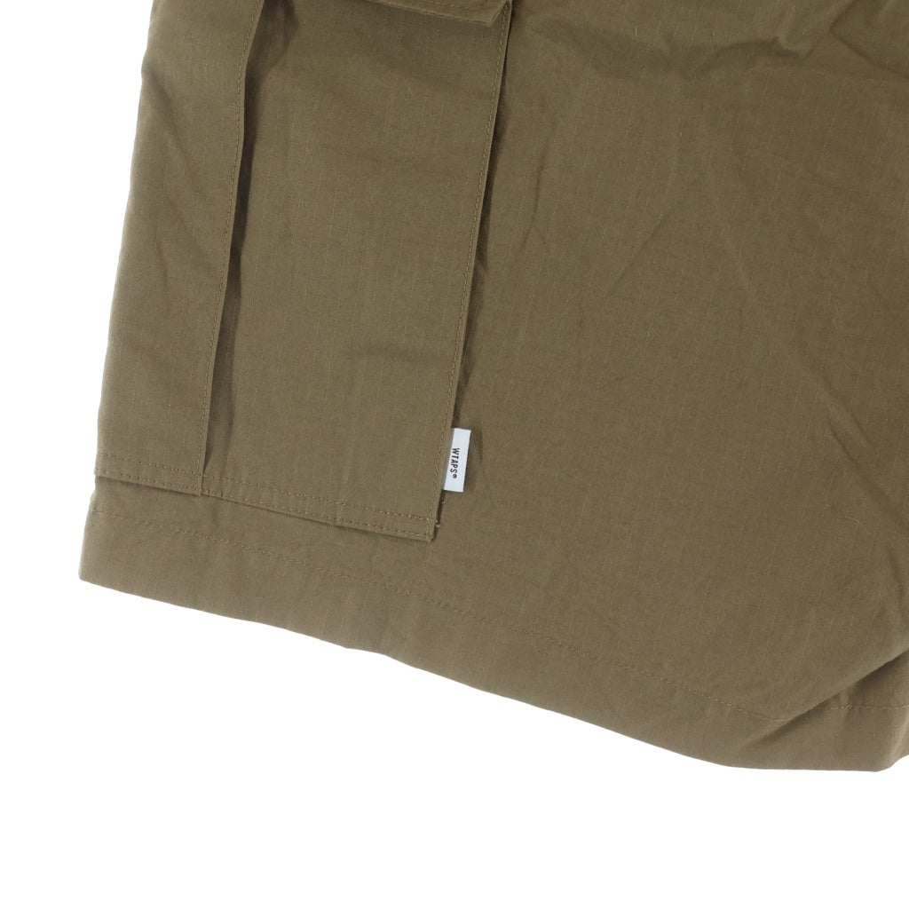 WTAPS(ダブルタップス) 21SS CARGO SHORTS COTTON RIPSTOP コットン リップストップ カーゴハーフパンツ ショーツ カーキ 211BRDT-PTM05