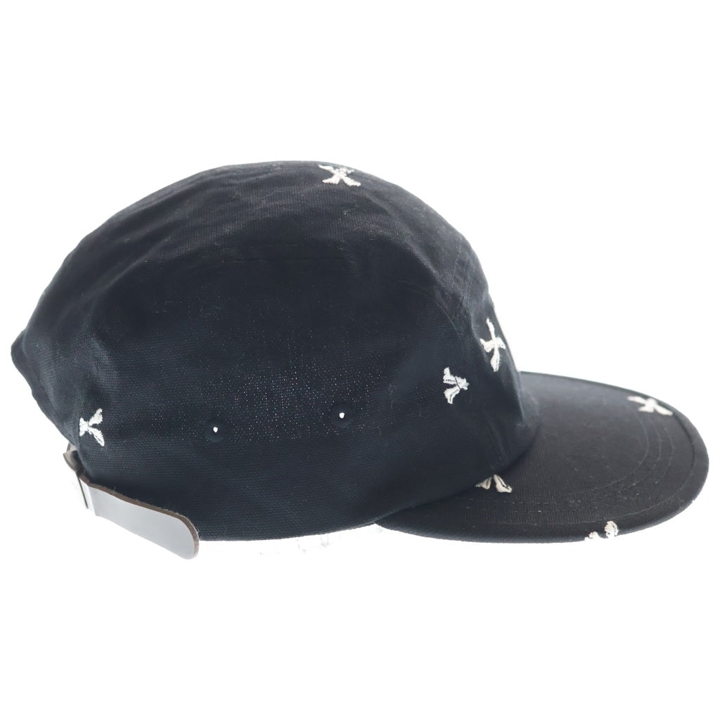 WTAPS(ダブルタップス) 22SS CAP CROSSBONE ロゴパッチ クロスボーン刺繍 5パネルキャップ 帽子 ブラック 221HDT-HT02