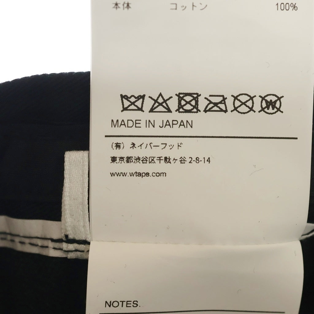 WTAPS(ダブルタップス) 22SS CAP CROSSBONE ロゴパッチ クロスボーン刺繍 5パネルキャップ 帽子 ブラック 221HDT-HT02