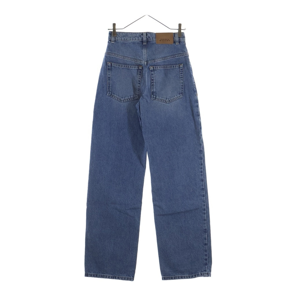 ISABEL MARANT(イザベル マラン) DROMIE DENIM PANTS ドーミー ジップフライ ストレートデニムパンツ ジーンズ インディゴ PA0636FA-D1H04I レディース