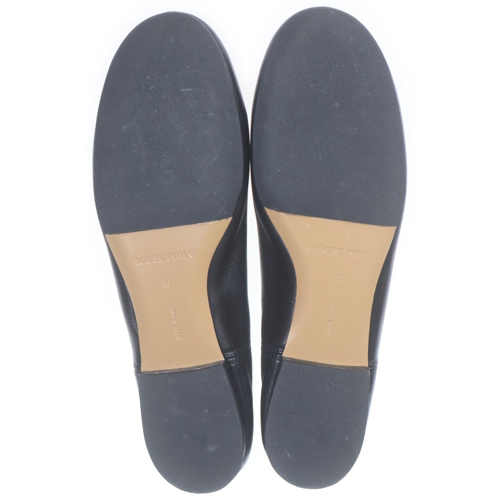 NO BRAND(ノーブランド) PHOEBE PHILO フィービーファイロ BLACK SOFT FLAT ソフトフラット バレエシューズ パンプス レディース ブラック AS19-LT0064-900BK