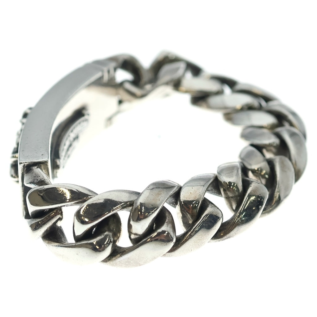 CHROME HEARTS(クロムハーツ) ID FLORAL CRS フローラルクロスIDクラシックリンク ブレスレット 11LINK シルバー BCA164