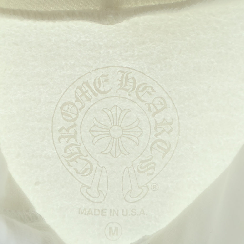 CHROME HEARTS(クロムハーツ) WHITE FOIL HOODIE フォイル アームロゴ プルオーバースウェットパーカー フーディー ホワイト