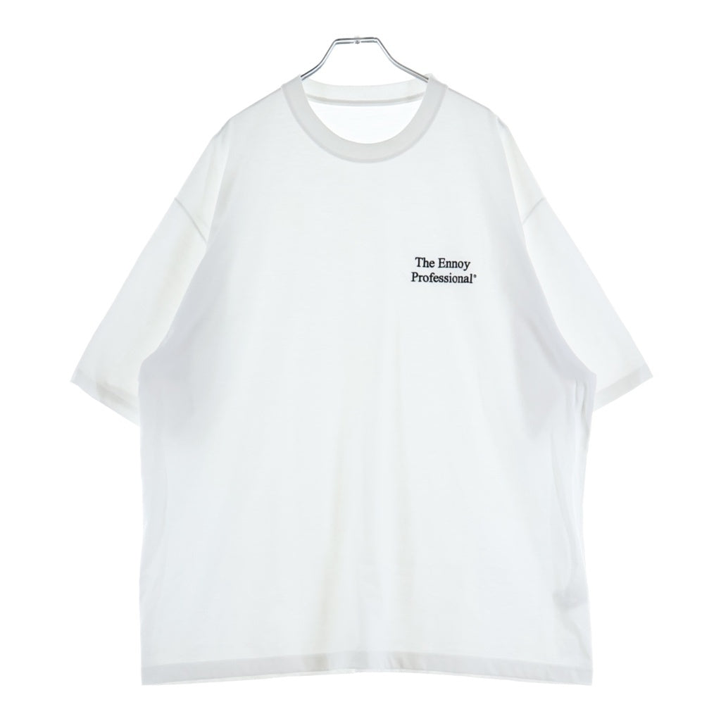 The Ennoy Professional(エンノイプロフェッショナル) PROFESSIONAL LOGO T-Shirt プロフェッショナルロゴ クルーネックロゴ半袖Tシャツ カットソー ホワイト SS24BRENCT04NTL