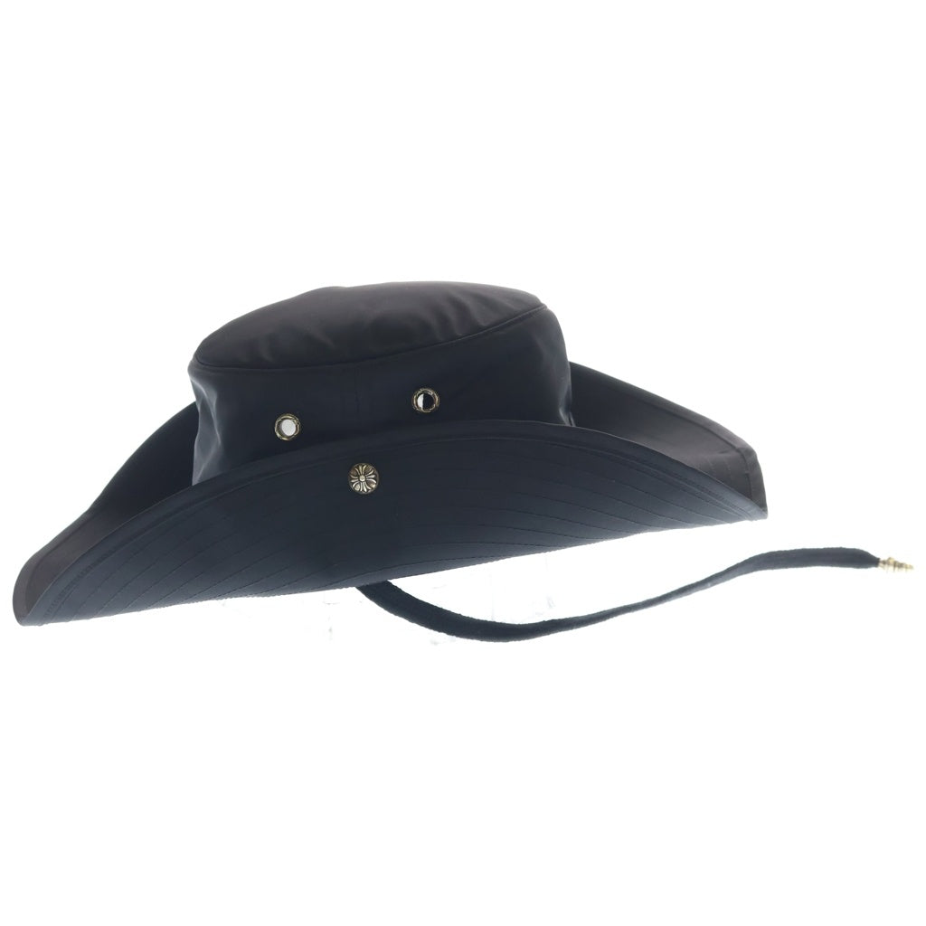 CHROME HEARTS(クロムハーツ) Scroll Logo Label Nylon Bucket Hat スクロールロゴラベル ナイロン バケットハット 帽子 ブラック