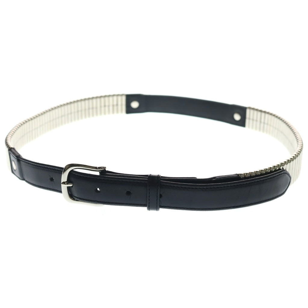 JOHN LAWRENCE SULLIVAN(ジョンローレンスサリバン) LEATHER PIN BUCKLE BELT ピンバックル レザーベルト ブラック/シルバー JLS-06-33