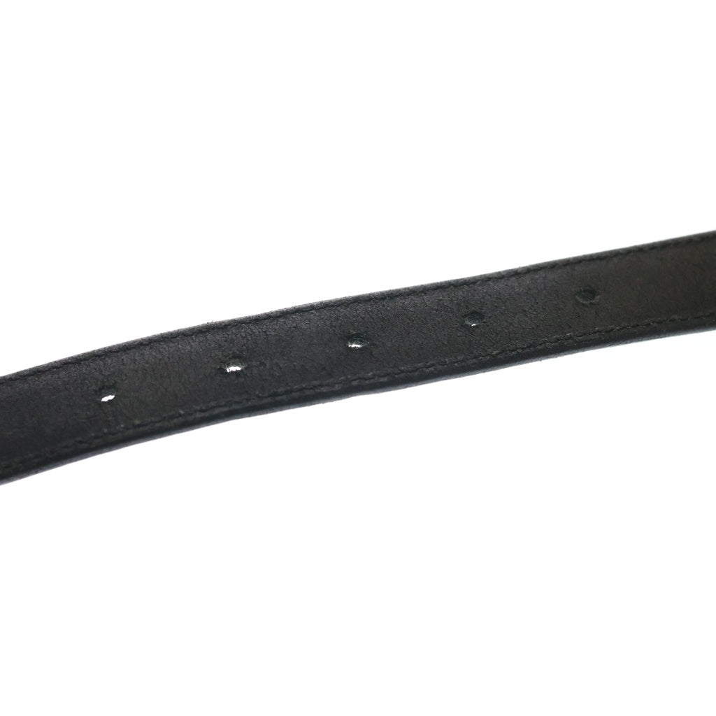 JOHN LAWRENCE SULLIVAN(ジョンローレンスサリバン) LEATHER PIN BUCKLE BELT ピンバックル レザーベルト ブラック/シルバー JLS-06-33