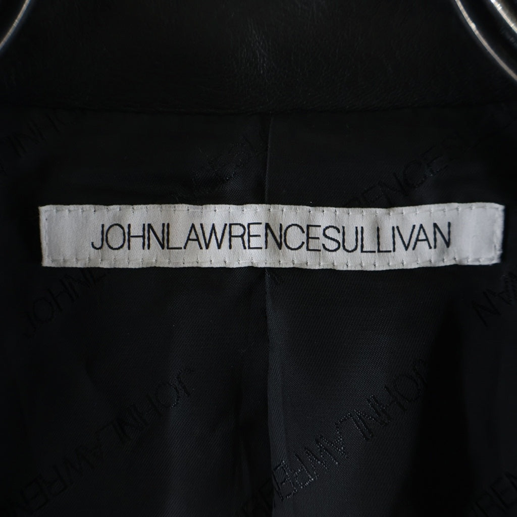 JOHN LAWRENCE SULLIVAN(ジョンローレンスサリバン) 20SS TAILORED LAMBSKIN RIDERS JACKET ラムスキン テーラード レザーライダースジャケット ブラック JLS-04-01