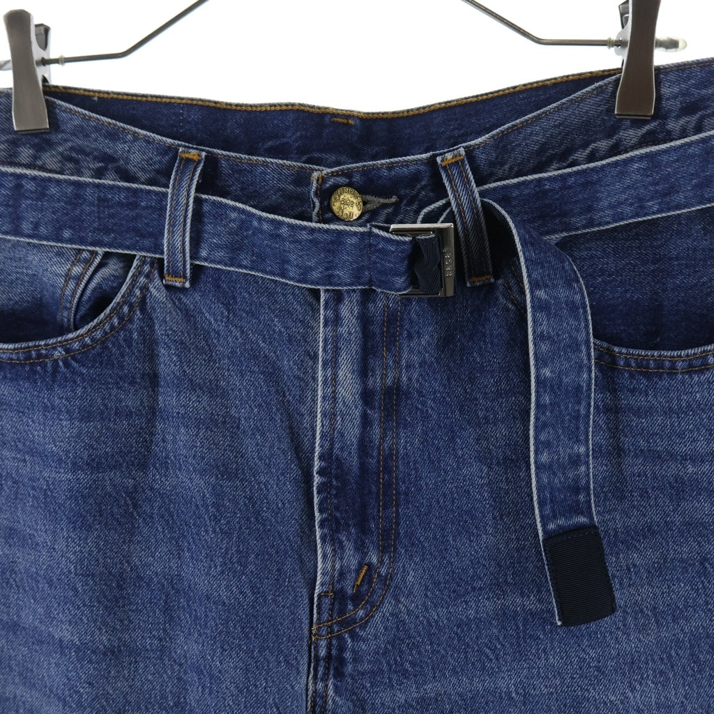 Sacai(サカイ) 25SS ×Levi's Denim Pants リーバイス ベルテッド バギーデニムパンツ インディゴ 25-0962S