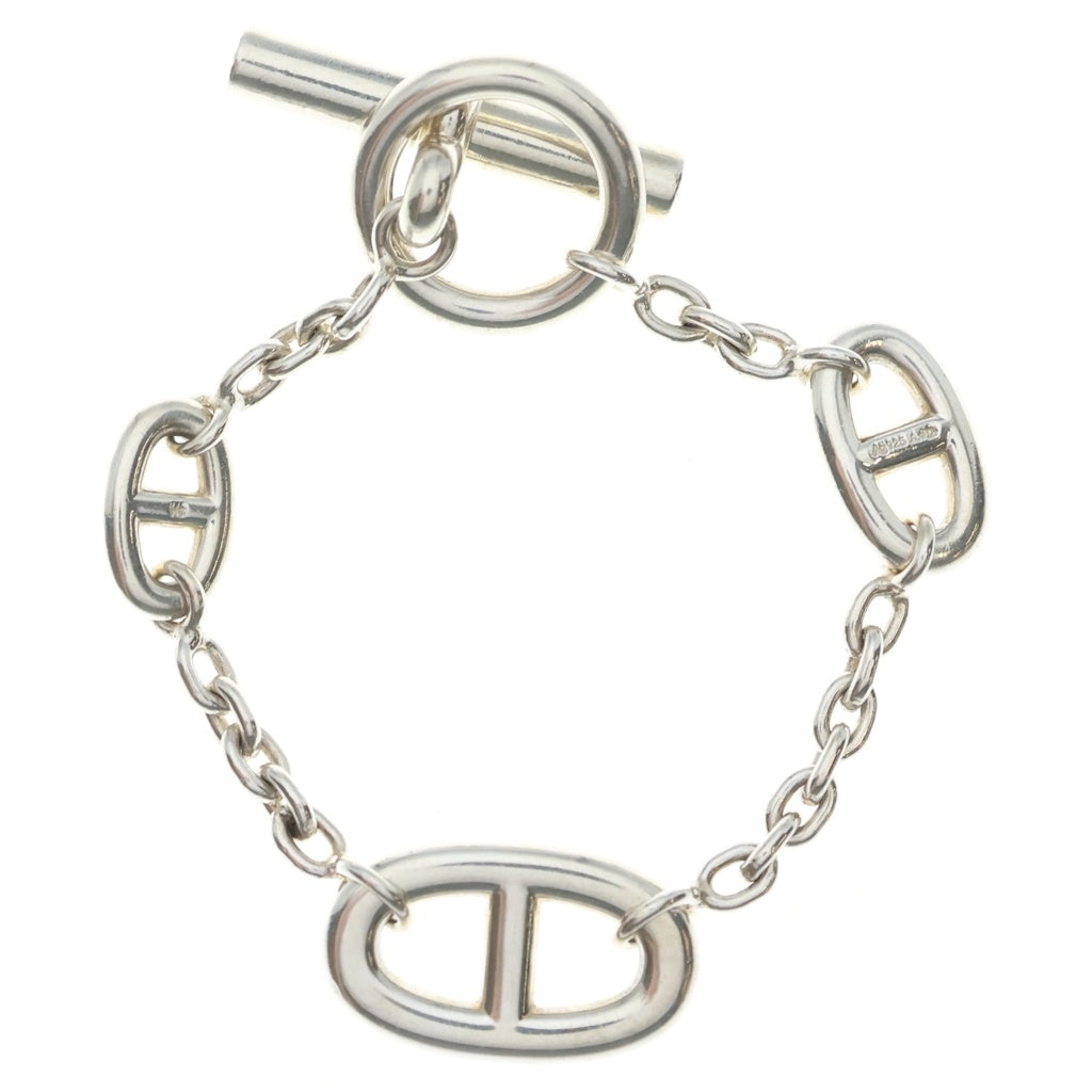 HERMES(エルメス) シェーヌダンクル ファランドール SH チェーンブレスレット シルバー レディース