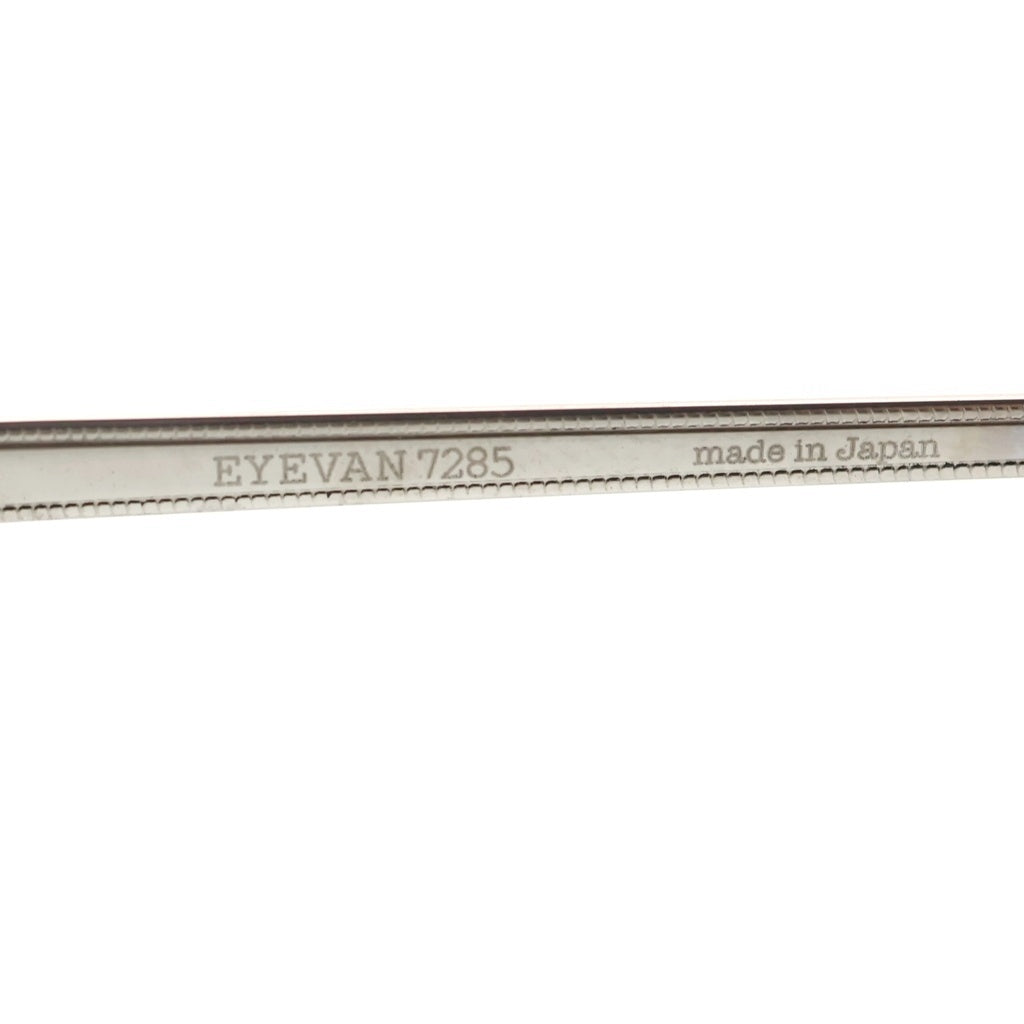 EYEVAN(アイヴァン) 7285 MODEL139 ティアドロップフレーム クリアレンズ サングラス メガネ ブラック/シルバー