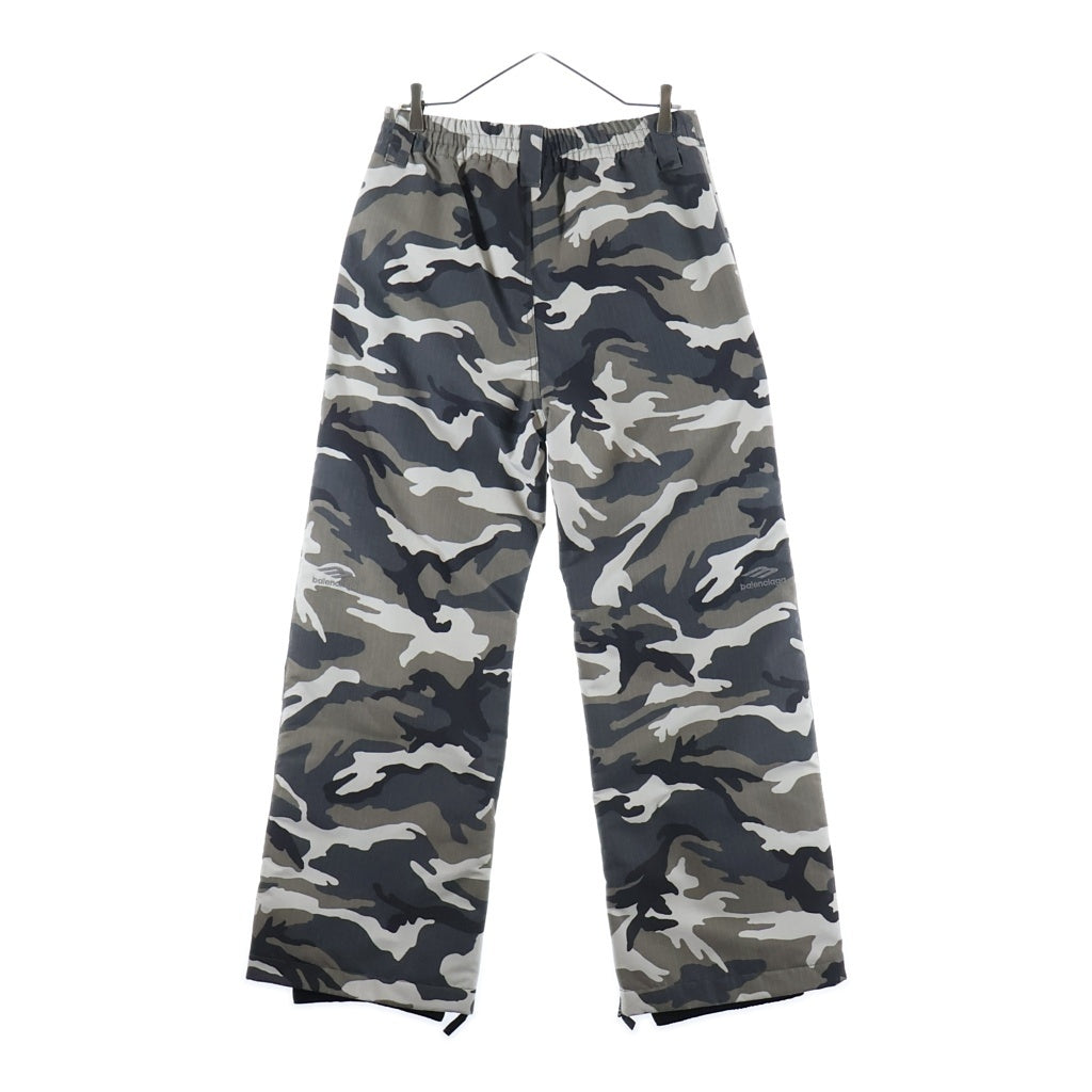 BALENCIAGA(バレンシアガ) 24AW Ski Straight Pants スキー カモフラ 迷彩柄 ストレートパンツ グレー/カーキ/ホワイト 809481 TRL08