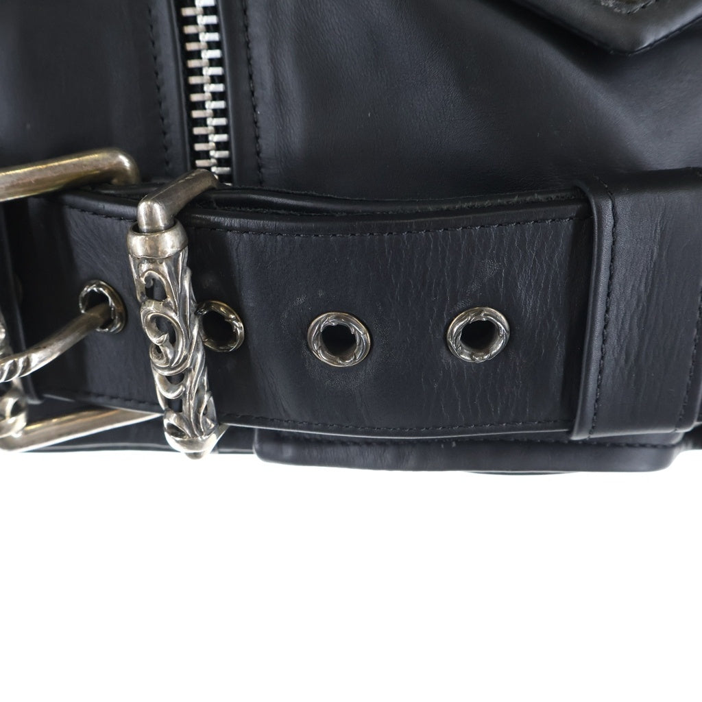 CHROME HEARTS(クロムハーツ) JJ DEAN JJディーン ダガージップライダースレザージャケット ブラック