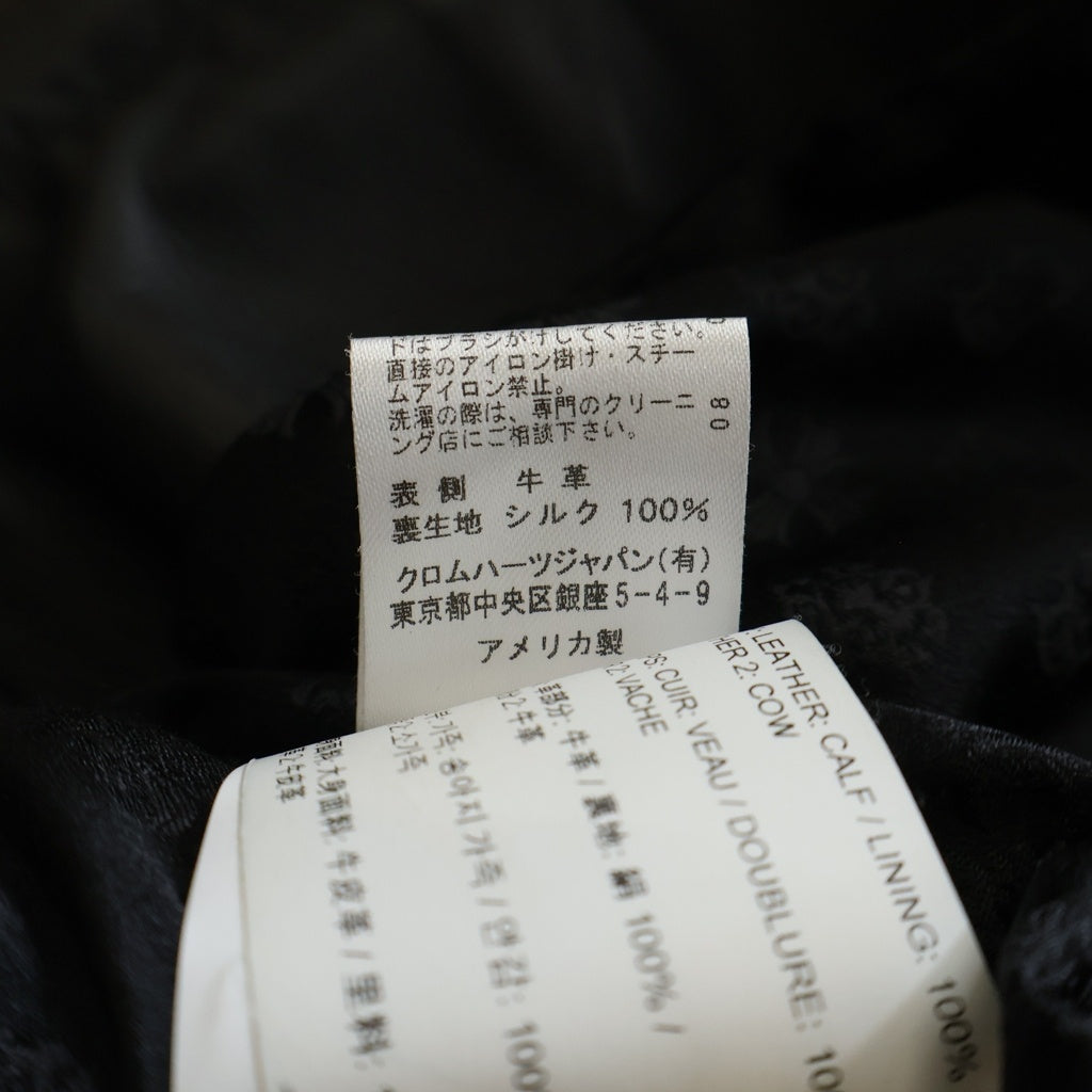 CHROME HEARTS(クロムハーツ) JJ DEAN JJディーン ダガージップライダースレザージャケット ブラック