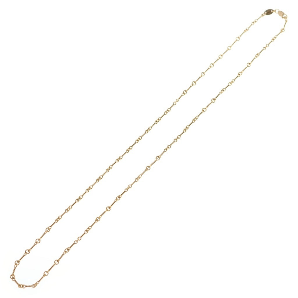 CHROME HEARTS(クロムハーツ) 22K NECKCHAIN T20 ツイストチェーンネックレス 20inch ゴールド BCA015