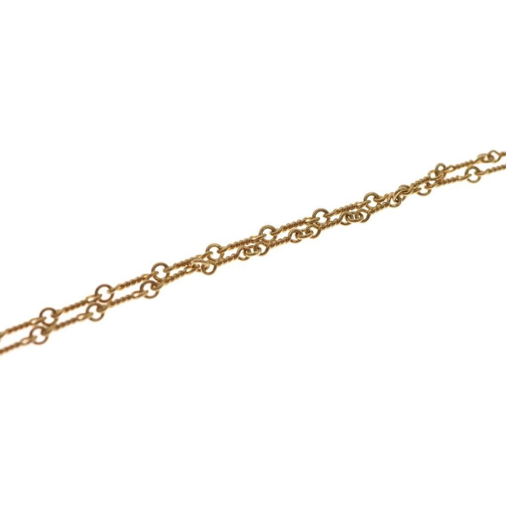 CHROME HEARTS(クロムハーツ) 22K NECKCHAIN T18 ツイストチェーンネックレス 18inch ゴールドBCA014