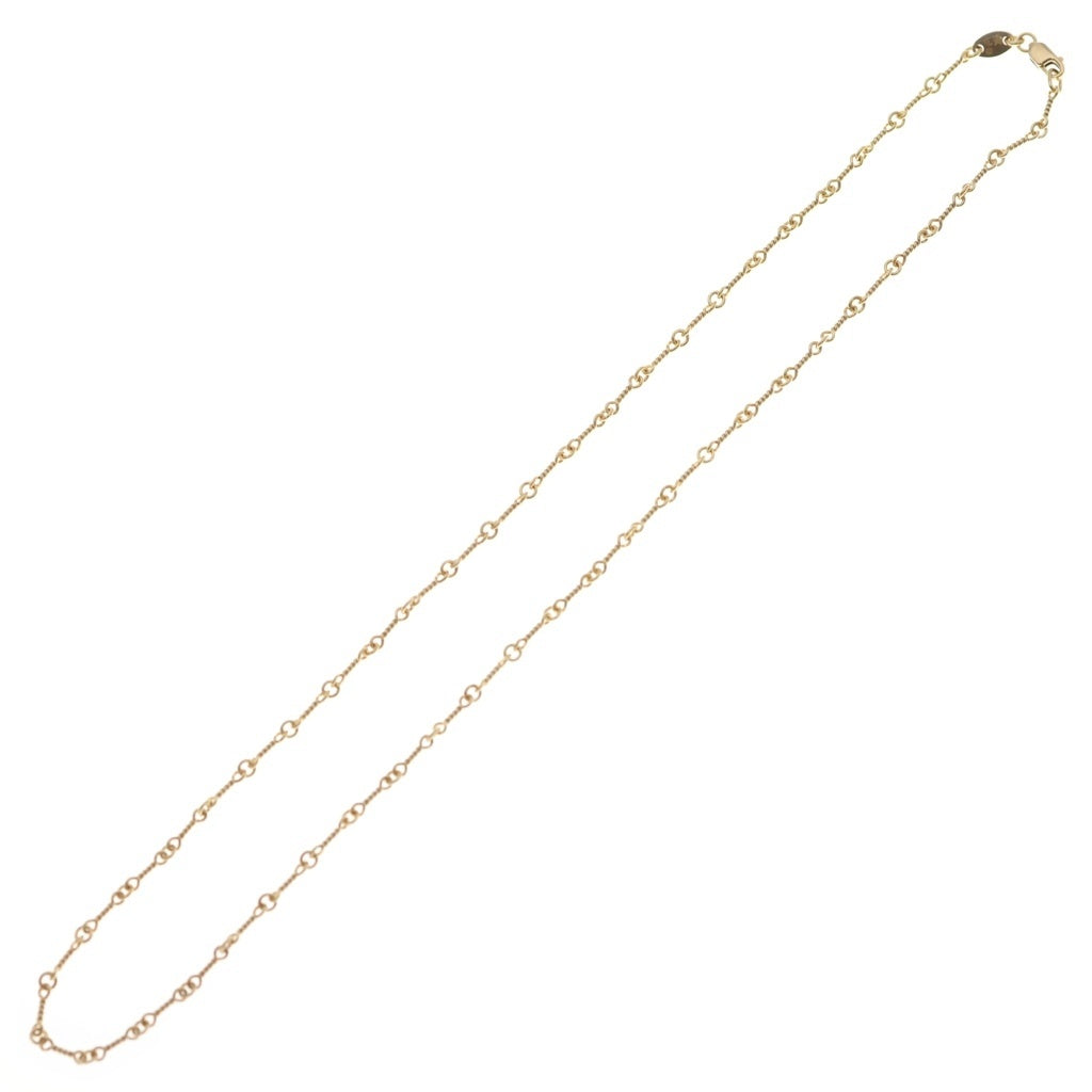 CHROME HEARTS(クロムハーツ) 22K NECKCHAIN T18 ツイストチェーンネックレス 18inch ゴールドBCA014