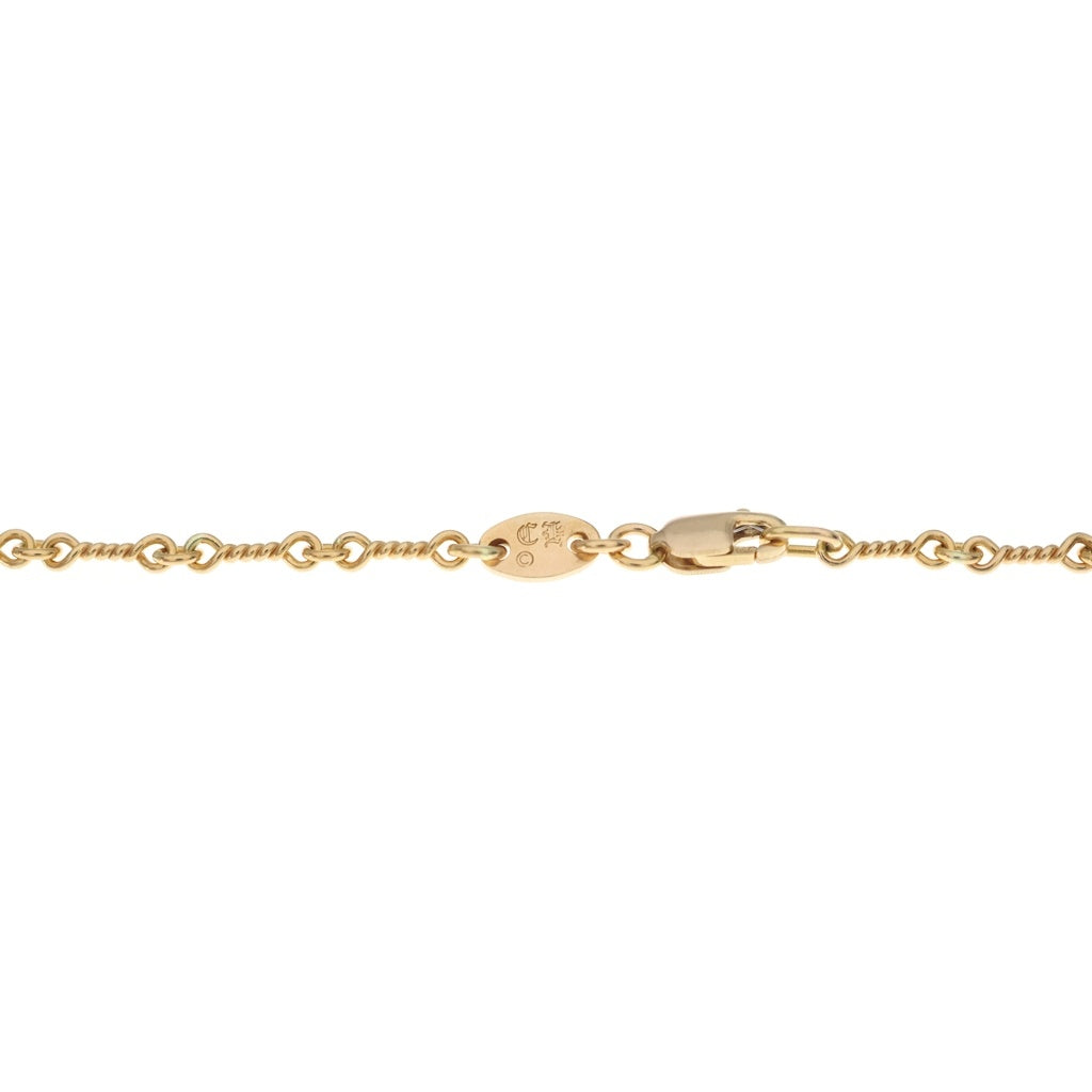 CHROME HEARTS(クロムハーツ) 22K NECKCHAIN T20 ツイストチェーンネックレス 20inch ゴールド BCA015