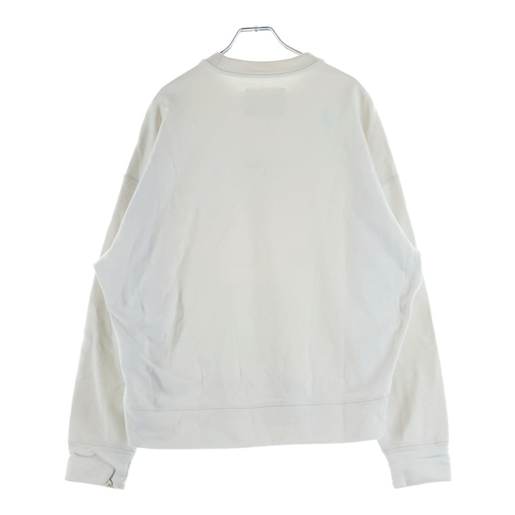 JIL SANDER +(ジルサンダープラス) 21AW フロントロゴプリント クルーネックスウェットトレーナー ホワイト JPPT707513 WT248608