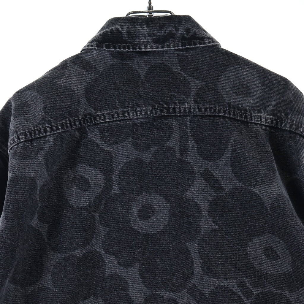 marimekko(マリメッコ) MARIDENIM VAIHE UNIKKO マリデニム フラワー総柄 長袖デニムシャツ レディース グレー 52_1_52259194460