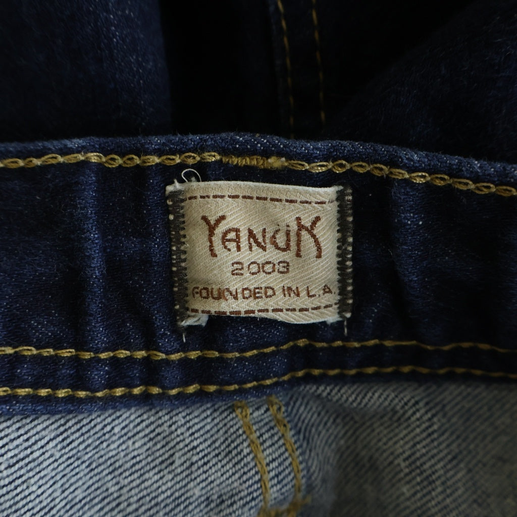 YANUK(ヤヌーク) ×三浦理志 &HOMIES BALLOON JEANS ホーミーズ ジップフライ ドローストリング バルーンジーンズ デニムパンツ インディゴ 57224501