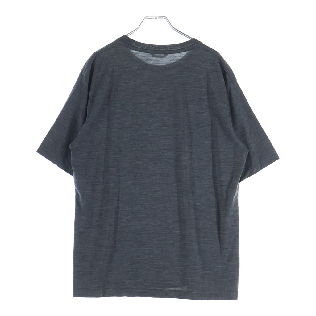 AURALEE(オーラリー) 25SS SUPER SOFT WOOL JERSEY TEE スーパーソフト ウールジャージー 半袖Tシャツ カットソー グレー A25ST01UT
