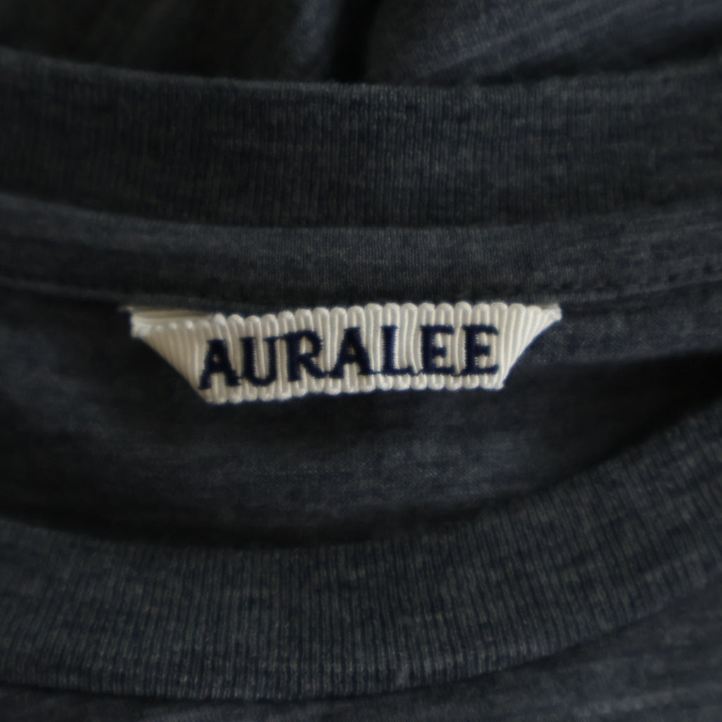 AURALEE(オーラリー) 25SS SUPER SOFT WOOL JERSEY TEE スーパーソフト ウールジャージー 半袖Tシャツ カットソー グレー A25ST01UT