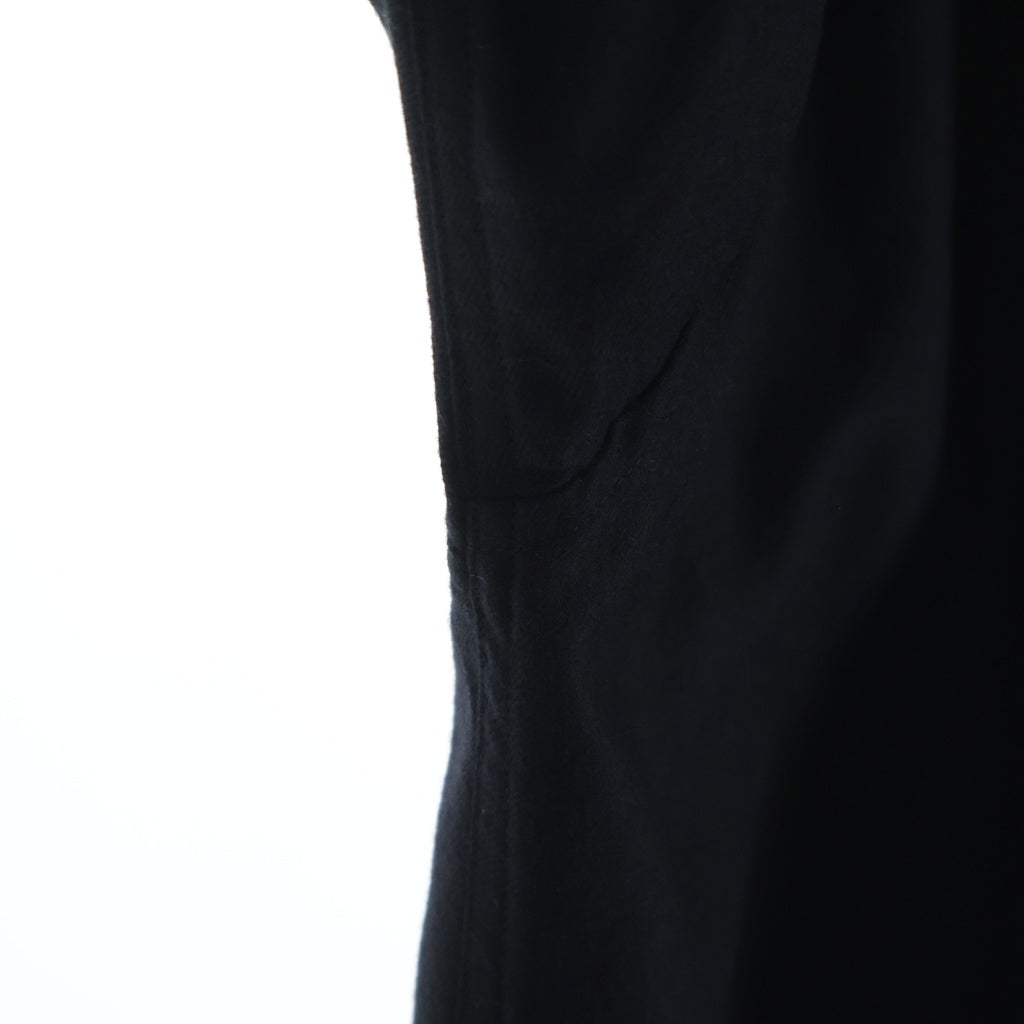 AURALEE(オーラリー) 22AW SUPER LIGHT WOOL SHIRTS スーパーライトウール レギュラーカラー長袖シャツ ブラック A22AS01OS