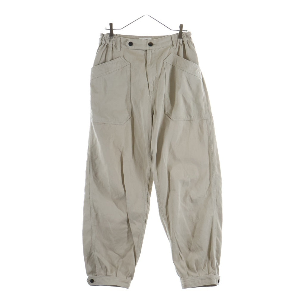 VISVIM(ヴィスヴィム) 26SS CAROLL PANT 変形ポケット キャロルパンツ コットンイージーパンツ アイボリー 0126105008011