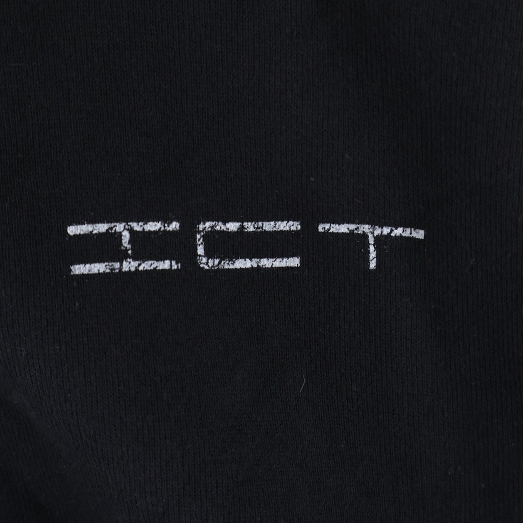 VISVIM(ヴィスヴィム) 25SS JUMBO SB HOODIE F.Z. ICT限定 胸プリント ジップアップスウェットパーカー フーディー ブラック 0225905010002