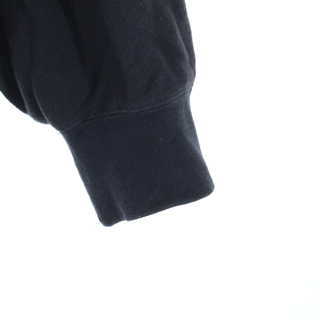 VISVIM(ヴィスヴィム) 25SS JUMBO SB HOODIE F.Z. ICT限定 胸プリント ジップアップスウェットパーカー フーディー ブラック 0225905010002