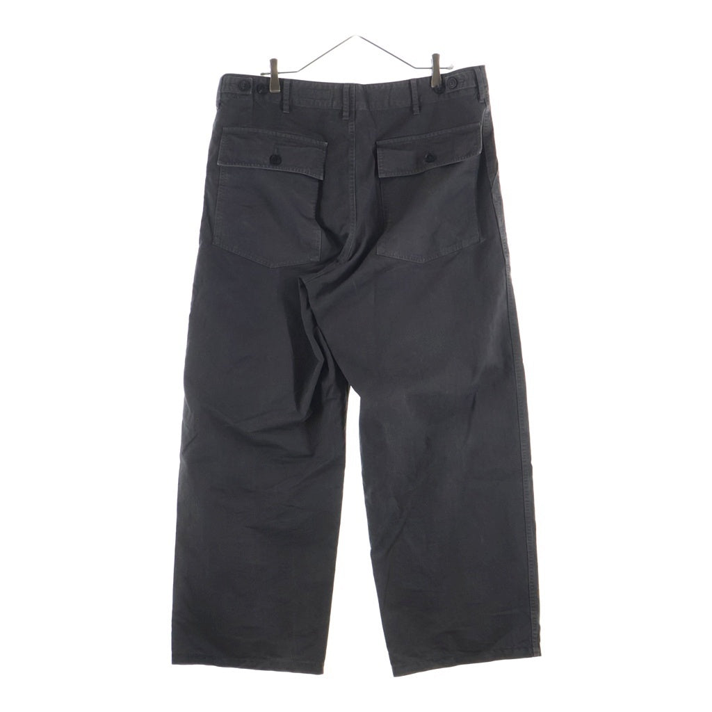 VISVIM(ヴィスヴィム) 25AW BENNING PANTS ガーメントダイ ヘリンボーン ミリタリーパンツ ブラック 0125205008009