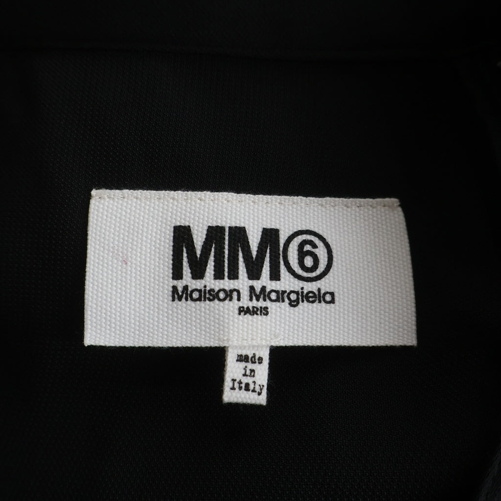 MM6 Maison Margiela(エムエムシックスメゾンマルジェラ) レーヨン バックジップ ドレープスカート レディース ブラック S32MA0317 S45399