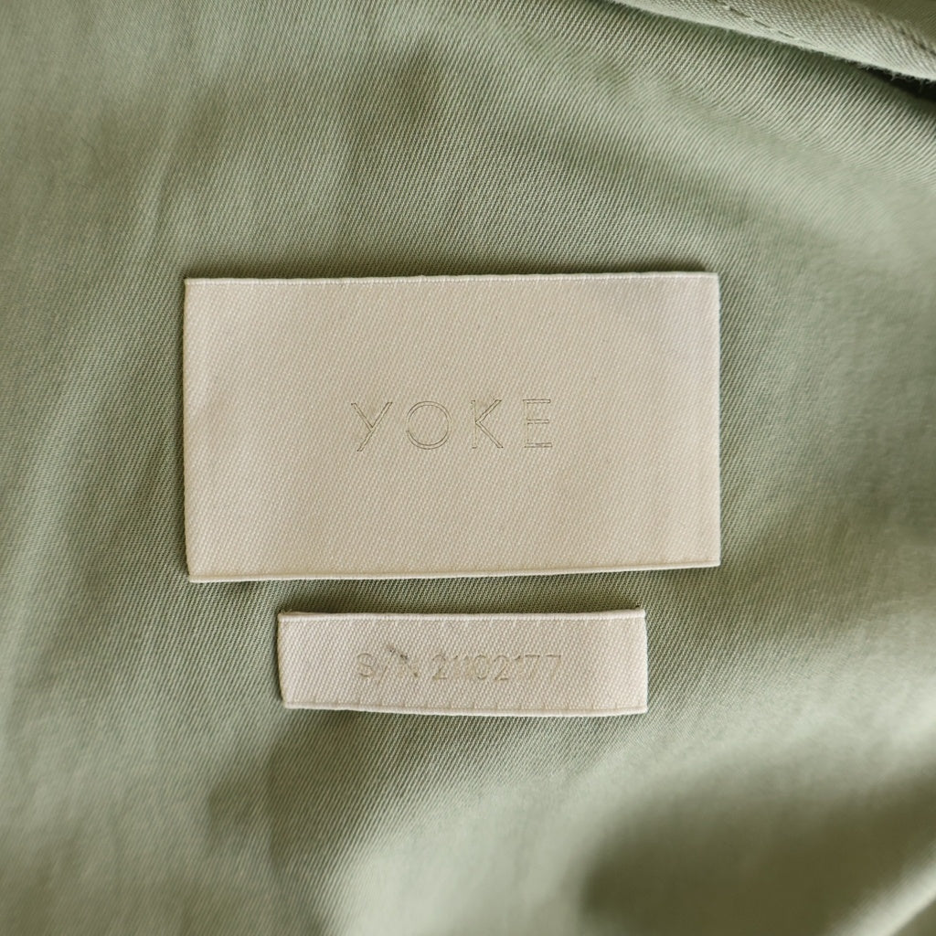 YOKE(ヨーク) 21SS DETACHABLE SLEEVES 11XL TRENCH COAT デタッチャブルスリーブ 11XL トレンチコート レディース カーキ YK21SS0198C