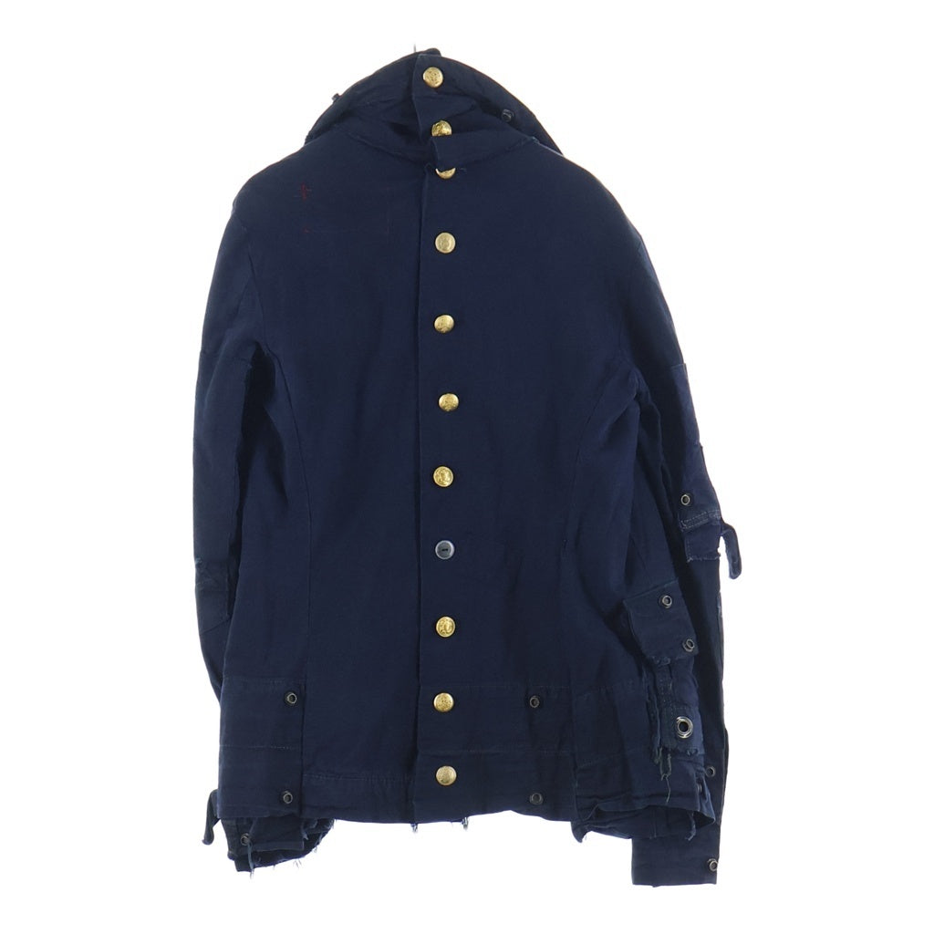 GREG LAUREN(グレッグローレン) THE NAVI TENT SPINE JKT USARMYテント スピン バック金ボタン ジャケット ネイビー