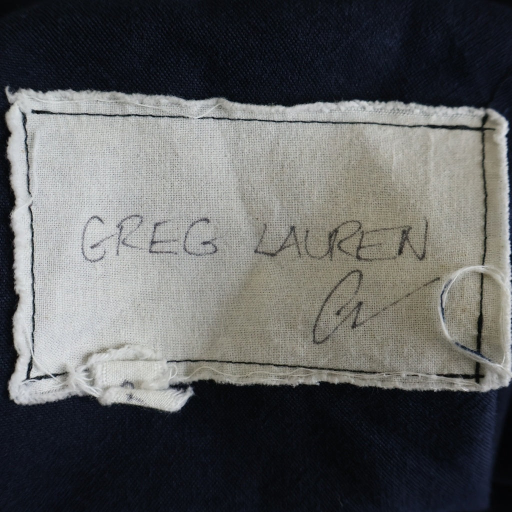GREG LAUREN(グレッグローレン) THE NAVI TENT SPINE JKT USARMYテント スピン バック金ボタン ジャケット ネイビー